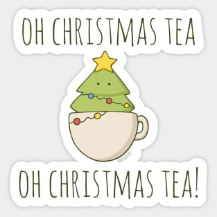 Oh Christmas Tea Sticker